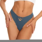 ready to ship factory women underwear low waist panties seamless laser cutting underwear ice silk fashion women  panties