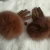 Import  real sheep leather  skin soft skin with real big fox fur around  match  fur glove from China