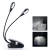 Import Rechargeable  4 LED Eye-Care Warm Book Light with Dual Head, Clip On Bed Reading Light, Music Stand Lamp from China