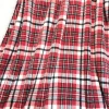Red Plaid Printed Plush Fleece 2 Ply Thick Sherpa Throw Blanket Jacquard 100% Polyester Thread Blanket/towel Blanket Rectangular