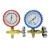 Import Refrigeration charging and testing unit ac brass refrigerant r410a/r32 single manifold pressure gauge from China