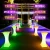 Import remote control lighted up 16 colors portable led cocktail bar table from China