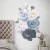 Import Removable flowers pvc 3d decal living room peony wall sticker from China