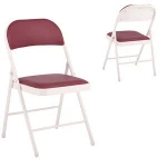 restaurant dining chair metal legs folding bridge chairs