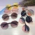 Import Retro Sunglasses Round Men Metal Frame Pink Yellow Round Framed Sun glasses For Women eye care Accessories from China