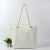 Import Reusable custom print canvas rope handle beach wholesale standard size tote carry cotton shopping bag with logo from China