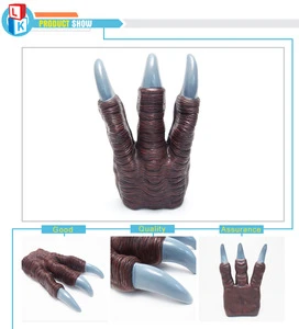 role play kids simulation dinosaur claws toys plastic hand puppet for sale