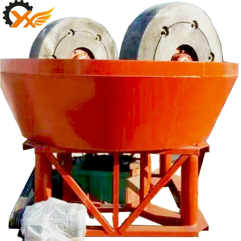 Round Gold Crushing Mill/Gold Grinder Machine /Wet Pan Mill Machine For Separating Gold/Sliver/Copper Ore Price For Sale