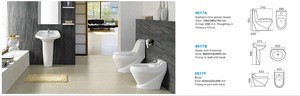 Sanitary ware bathroom set ceramic one piece toilet bathroom toilet
