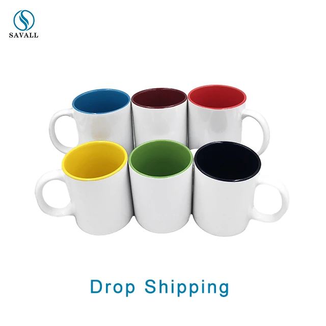 Savall CUSTOM mug logo ceramic coffee mug 11OZ porcelain mug sublimation blanks white tea caneca para tazas sub paralimar