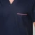 Import Scrub Uniform Nurse Scrubs Set Solid Color Top and Pant Long Sleeve Polyester/Cotton Unisex from China