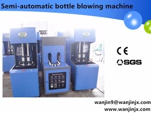 semi automatic pet plastic bottle blowing machine price/water filling bottle semi making machine