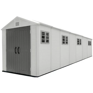 Seven - room big size outdoor HDPE Plastic  storage garden shed