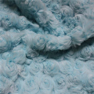 Several colors printed embossed faux fur fabric/PV fabric/plush fabric