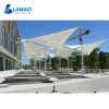 Shelter gardens steel structure membrane tent square membrane and steel structure tent