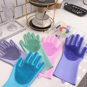 Silicone Dishes washing Gloves Cleaning Gloves