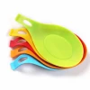 Silicone Heat Resistant Spoon Fork Mat Rest Utensil Spatula Holder Spoon Pad Tray Holder Kitchen Tool Accessory
