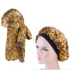 Silk Designer Custom Bonnets Logo Velvet Bandana  For Men Headband Bonnet Head Wholesale Matching durag