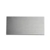 Silver Anodized Aluminum Business Card Blanks Laser Engraving Metal Stamping name card with round corner