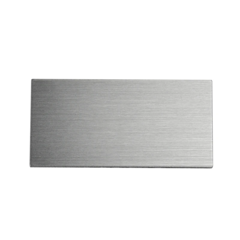 Silver Anodized Aluminum Business Card Blanks Laser Engraving Metal Stamping name card with round corner