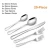 Import Silverware Set 20-Piece Stainless Steel Flatware Set Utensil Set Service for 4 Dinner Knives/Forks/Spoons Cutlery from China