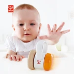 Simple Design Baby Wooden Plastic Rattle Toy Sound Maker Rattle Wholesale