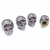 Import Skull Tire Valve Caps Chrome-plated ABS with Brass Insert Valve Stem Caps Covers from China