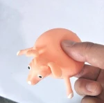 Small funny toys for play blowing small animal collection toy boob animal squishy