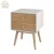 Import Small modern white wood bedside table nightstand wooden mesilla de noche from China