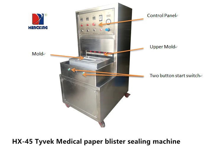Small thermoforming blister plastic medical tray making machine