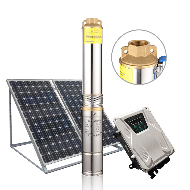 Buy Solar Deep Well Submersible Pump For Irrigation 750w Dc Brushless ...