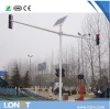 solar power energy saving monochrome triplet traffic light