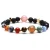 Import Solar System Bracelet Universe Galaxy The Nine Planets Natural Lava Rock Beads Essential Oil Diffuser Bracelet, Anxiety Relief from China
