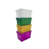 Solid cargo corrugated plastic crate with lid custom logistic storage turnover moving crates nestable