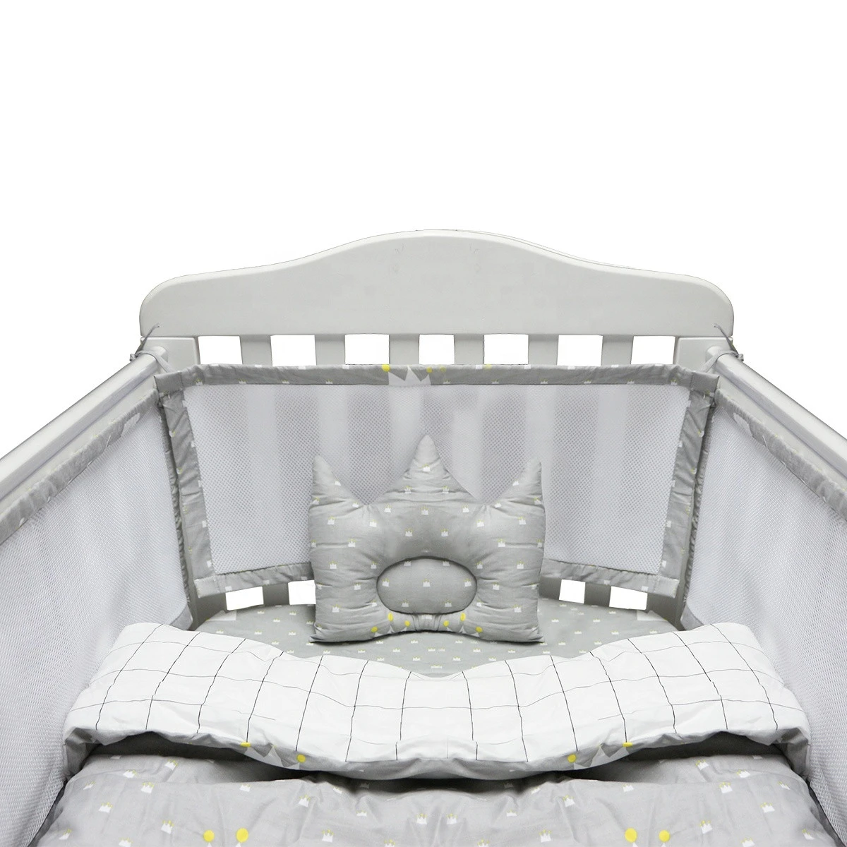 Solid Color Baby Bedding Set Babies Crib Bed Sets