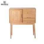 Solid oak 3 drawers storage cabinet;chest of drawers solid wood;living room cabinets;storage drawers