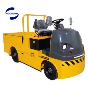 SOOSUNG Electric PlatformTruck Seated Type Golf Car Battery Powered 2 Tons Cargo Deck Mover Made in Korea