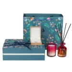 Soy Wax Candle Gift Set Private Label Reed Diffuser Luxury Scented Candles Gift Set With Gift Box