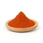 Spices and herbs hot paprika and paprika flakes