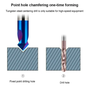 Spot Drill 90 Degrees HRC65 2FlutesChamfer Mill Stub Starting Location Center Bit Carbide End Mill CNC Router Bit Milling Cutter