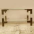 Import Square Heavy Duty Detachable Acrylic Coffee Table Clear and Golden Color from China