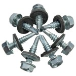 Stainless Steel 410 Hex Head Building Roofing Tek Screws Self Drilling Screws with Bonded EPDM Rubber Washers