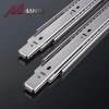 stainless steel drawer slide three-section guide rail 45 wide guide rail cabinet side-mounted slide rail