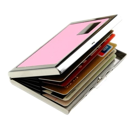 stainless steel Mini Briefcase business credit Card Holder/name card casecase