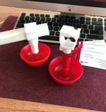 steel-ball Nipple drinker with drip cup square pipe for broiler breeder chicken Automatic Poultry Nipple Drinking System