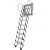 Import Steel Black Wall Mounted Folding Loft Ladder from China
