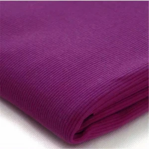 Stock Knitted New fancy cuff fabric rib knit 100% polyester fabric