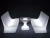 Import Straight Bar glow furniture LED lighting sofa set,color changing bar sofa chair from China