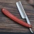 Import Straight Razor Natural Wood Scale Handmade  Sharp  Steel Cutthroat Straight Edge Blade Vintage Wood Handle  Barber Approved from China