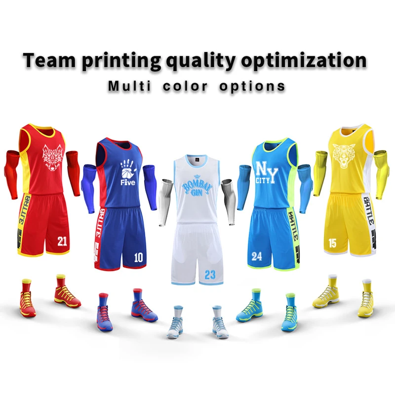 Source cheap custom sublimated basketball uniform yellow design